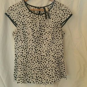 Nordstrom's Kensie Zipper Polka-dot peplum
